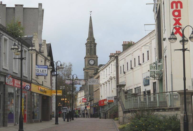 The Steeple in the Town Square of Falkirk