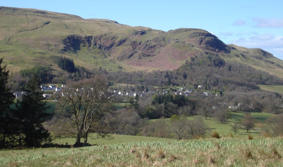 Dunmore Hill in the Campsie Fells above Fintry from Stronend