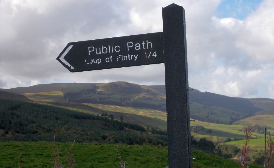 Signpost for Fintry Loup