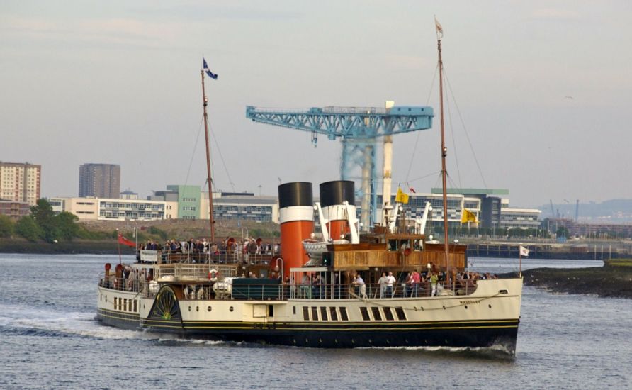 Waverley Paddle Steamer on River Clyde at Clydebank