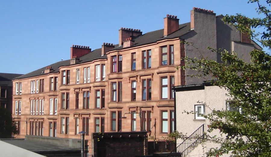 Red Sandstone Tenements in Glasgow Maryhill