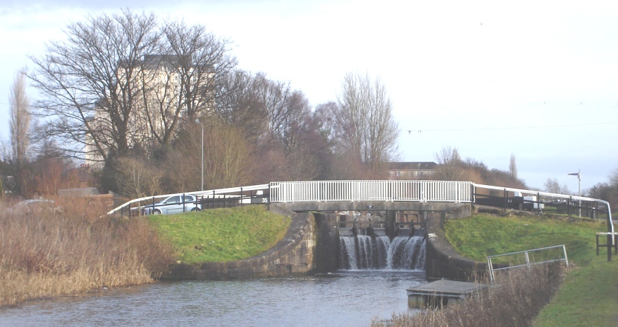 Bridge over the Forth and Clyde Canal in Yoker, Glasgow