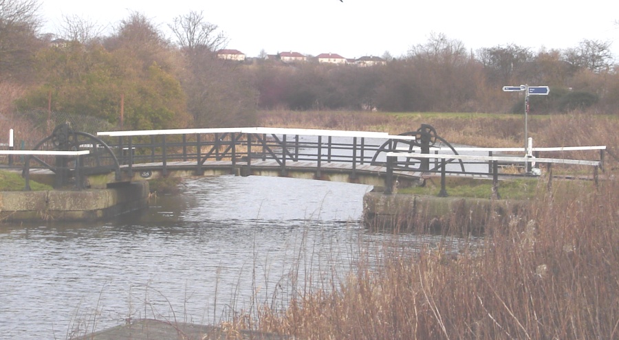 Footbridge over the Forth and Clyde Canal in Yoker, Glasgow
