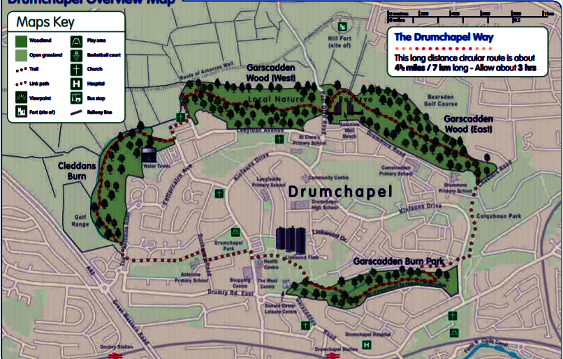 Map of the Drumchapel Way