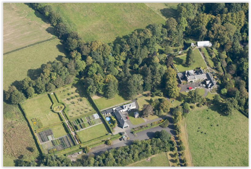 Aerial view of Geilston Gardens