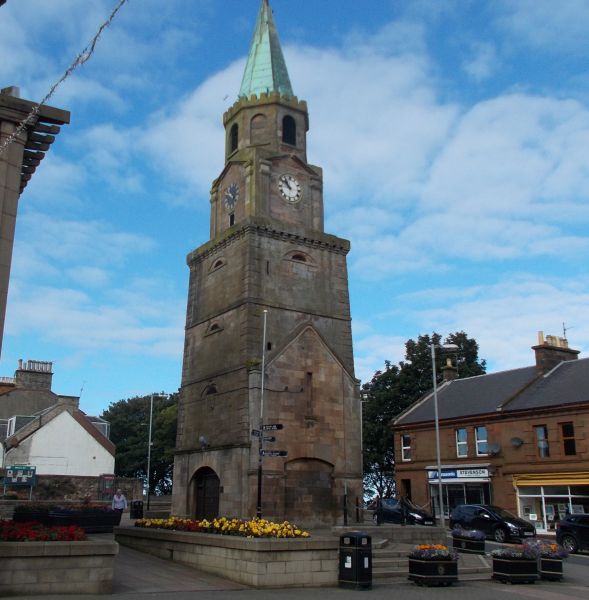 "Auld Stumpy" clock tower in Girvan