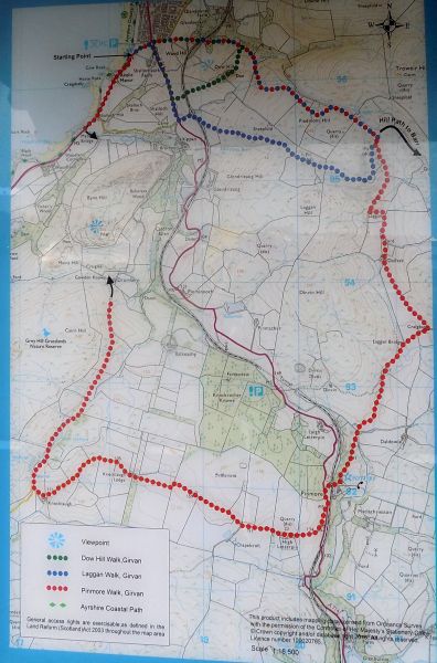 Map of Girvan walks