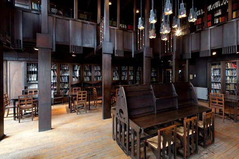 Mackintosh Library in the Glasgow School of Art