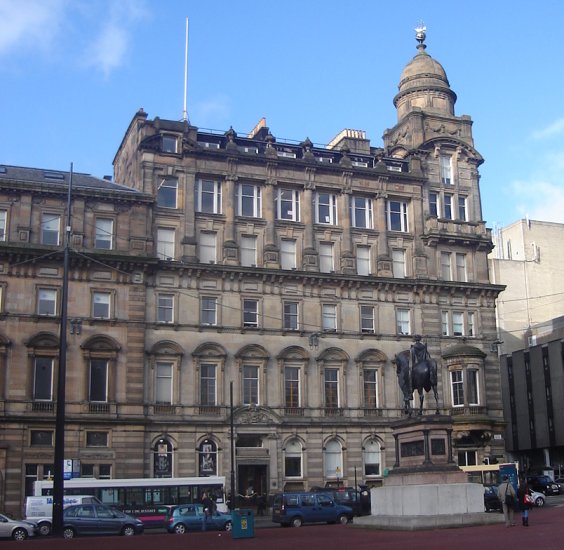 Merchants House Building in George Square in Glasgow city centre