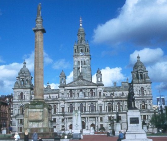 City Chambers in George Square, Glasgow city centre