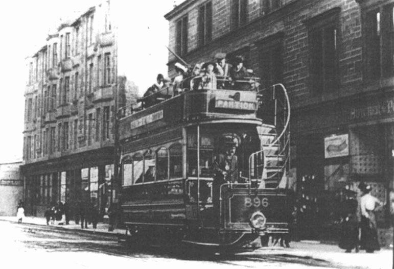 Glasgow Corporation tramcar in Cambslang