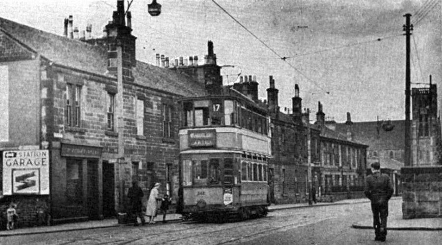 Glasgow Corporation tramcar in Cambuslang