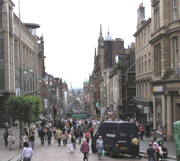 Buchanan Street in Glasgow city centre