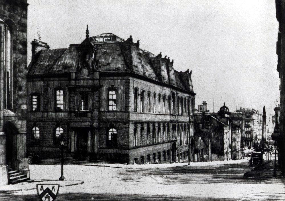 Allan Glen's School c1876 on the corner of North Hanover Street and Cathedral Street