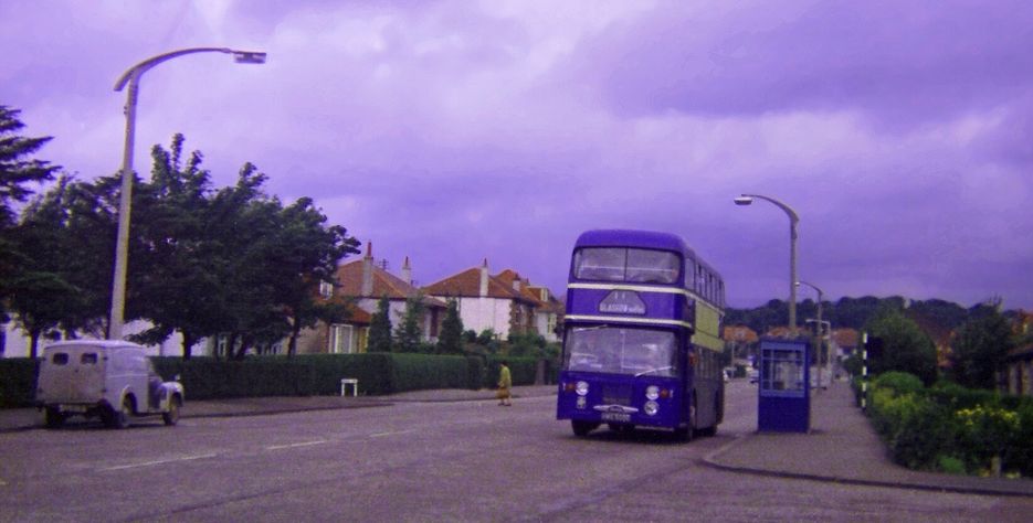 Alexander ( Midland ) Leyland bus on Maryhill Road at Canniesburn Toll