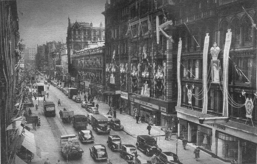 Old photo of Buchanan Street in Glasgow city centre