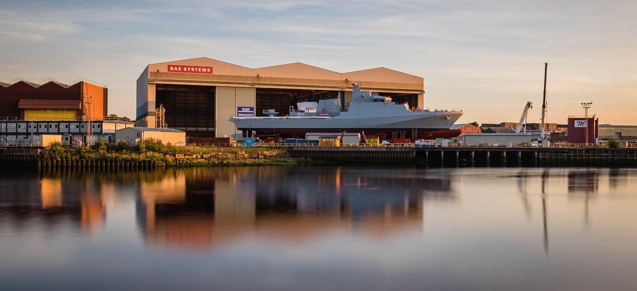 BAe Systems on the River Clyde at Govan