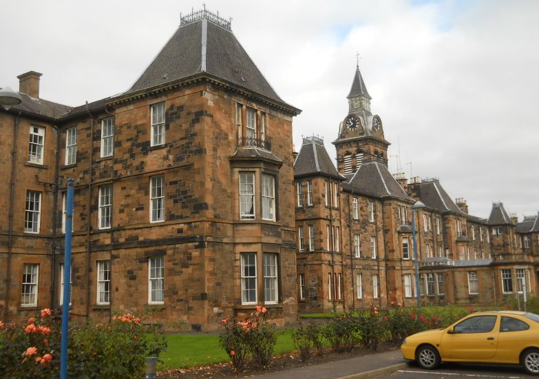 Main Medical Building at the Southern General Hospital in Govan District of Glasgow
