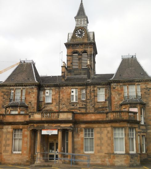 Main Medical Building at the Southern General Hospital in Govan District of Glasgow