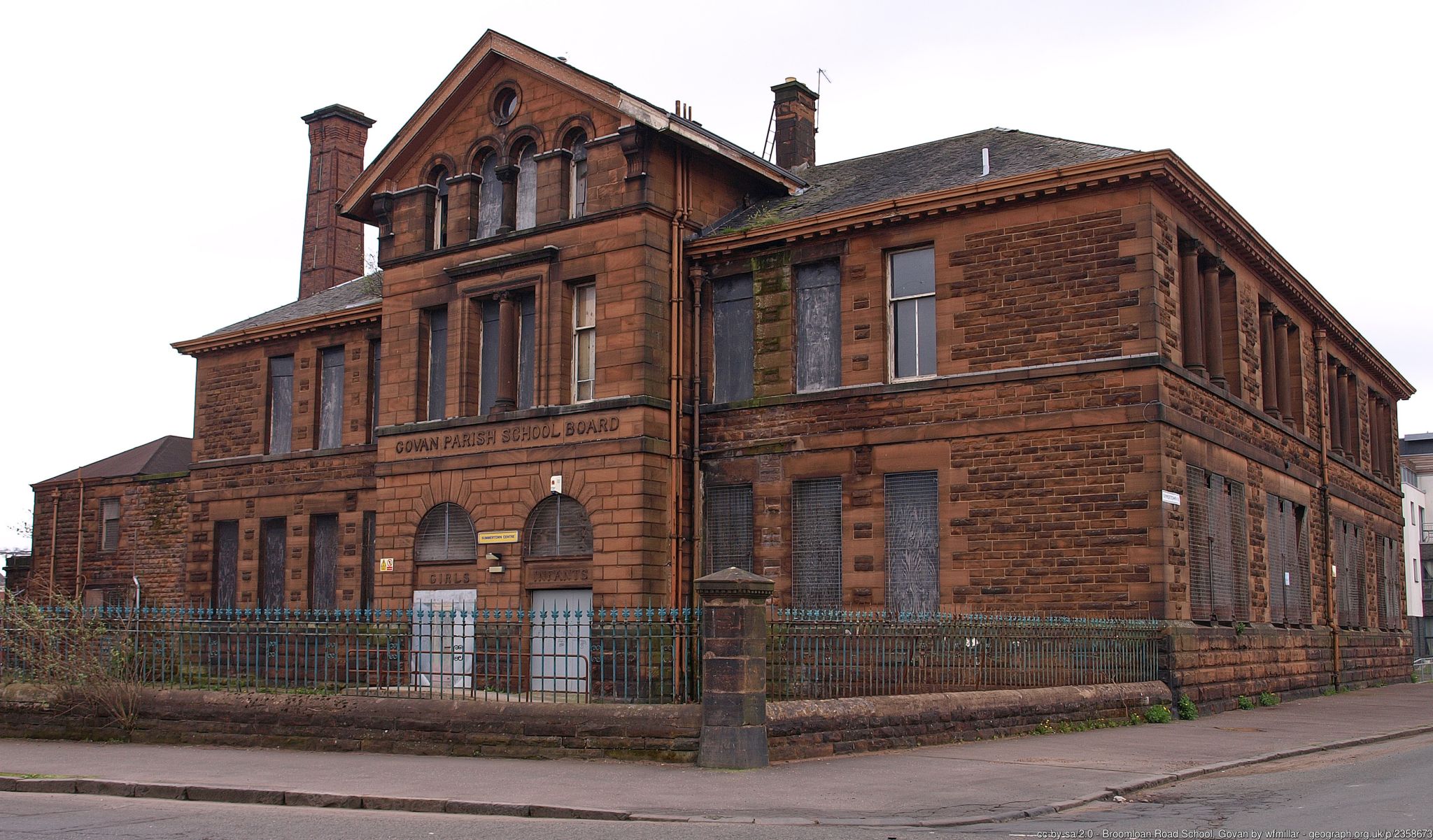 Broomloan Road School  -  b1894 - A Category "B" listed Building