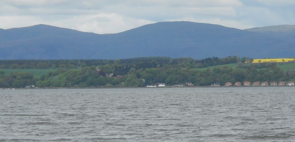 Ochil Hills across the Firth of Forth from Bo'ness