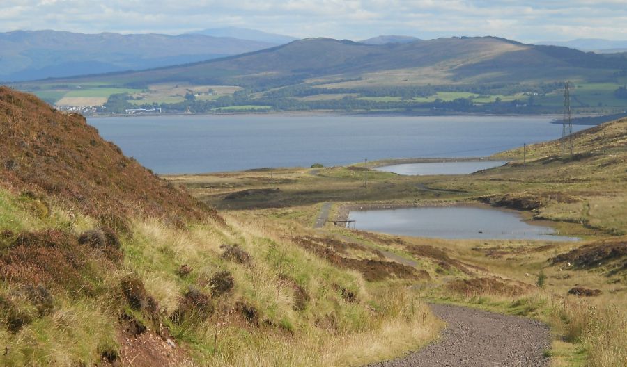 The Firth of Clyde on the descent to Overton