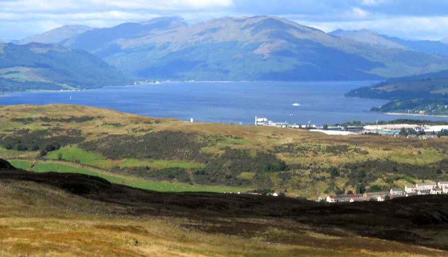 Beinn Bheula across the Firth of Clyde from Dunrod Hill