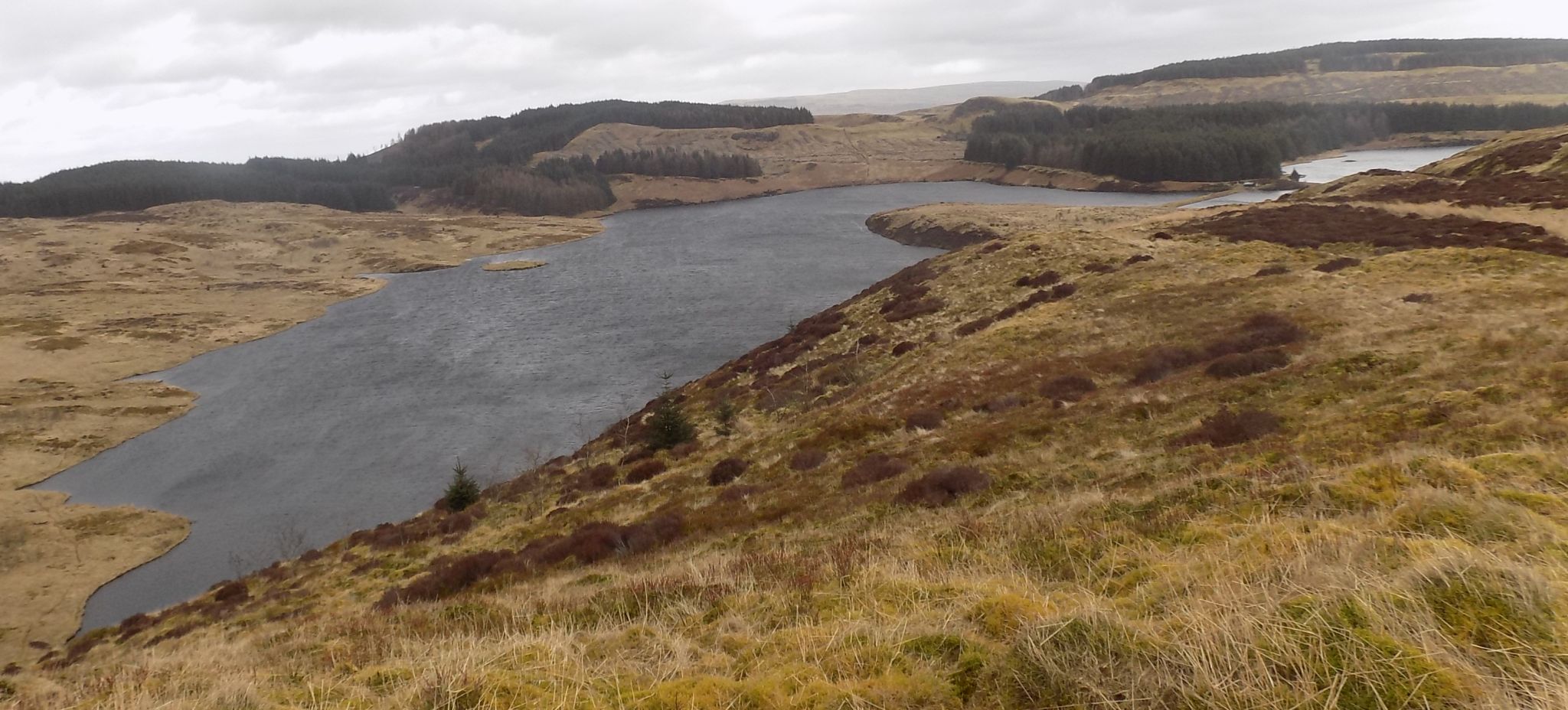 Cochno Loch and Jaw Reservoir from Cochno Hill