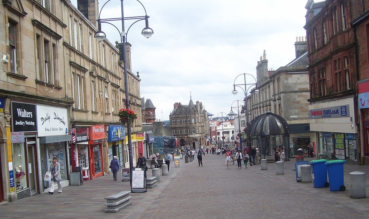 Town centre of Hamilton