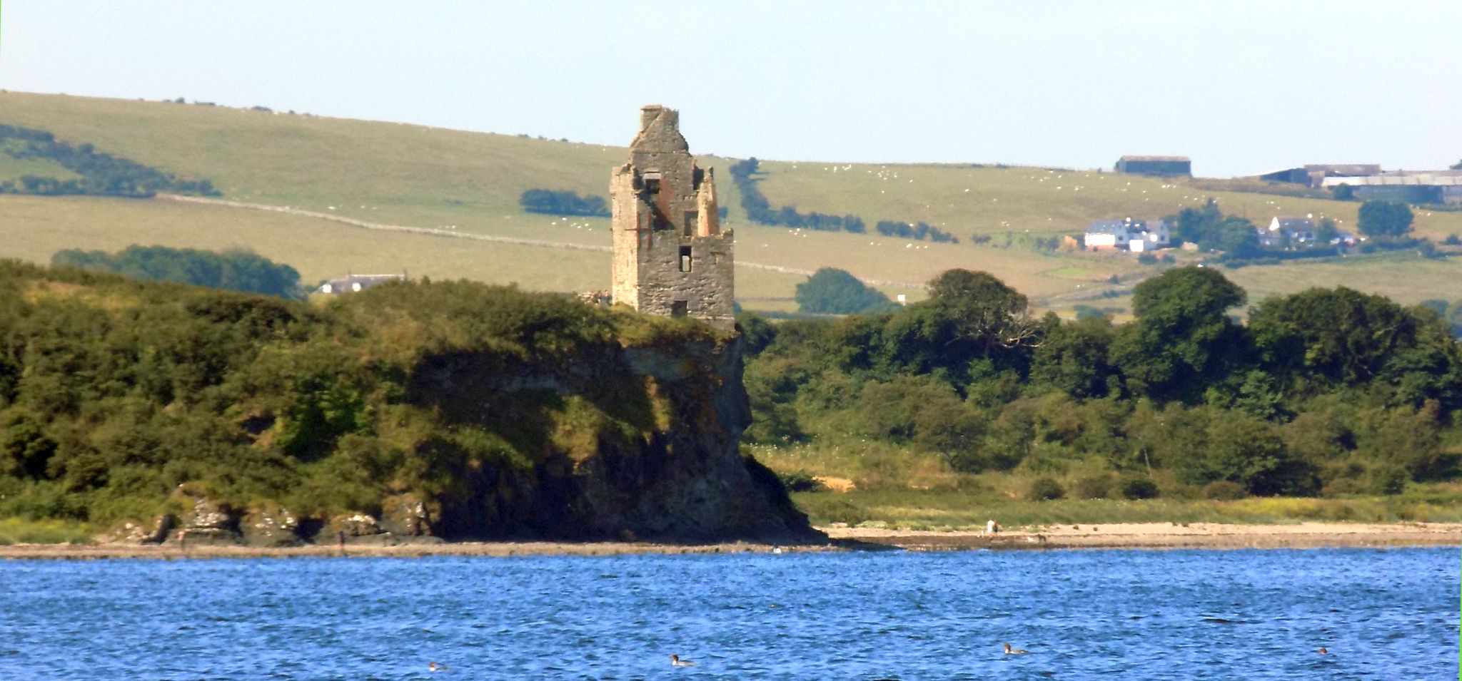 Greenan Castle from seafront at Ayr