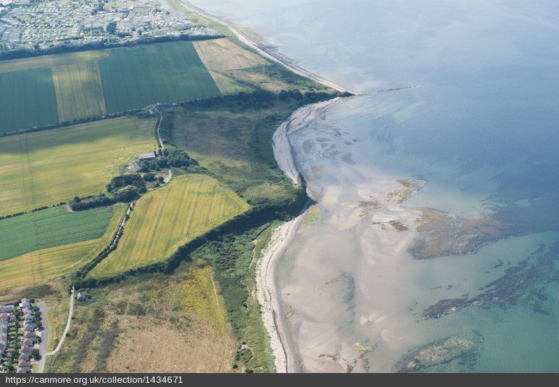 Aerial view of Greenan Castle