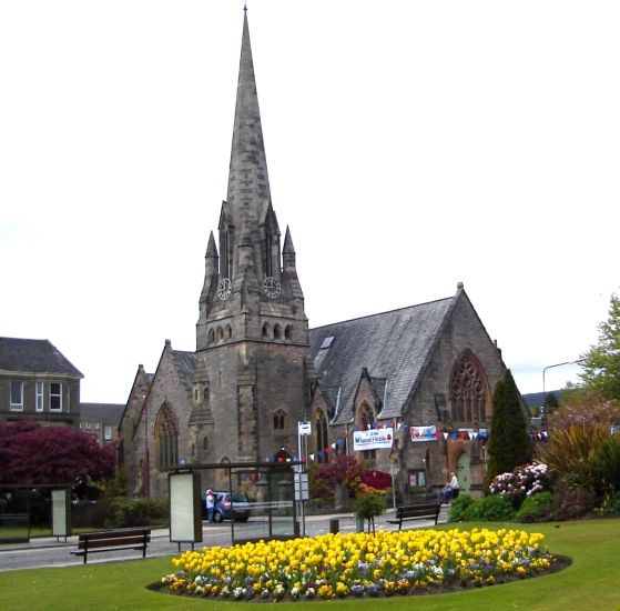 West Kirk in Colquhoun Square in Helensburgh on the Firth of Clyde