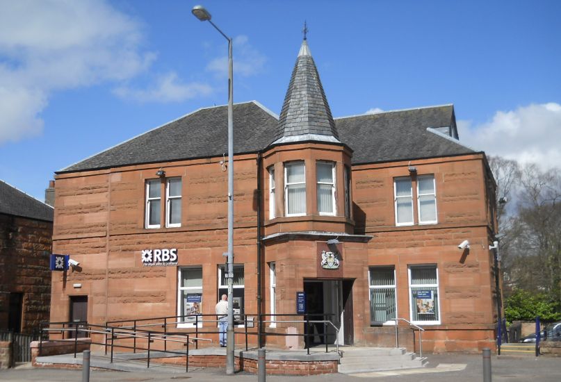 Bank Sandstone Building in Stepps in the NE of Glasgow