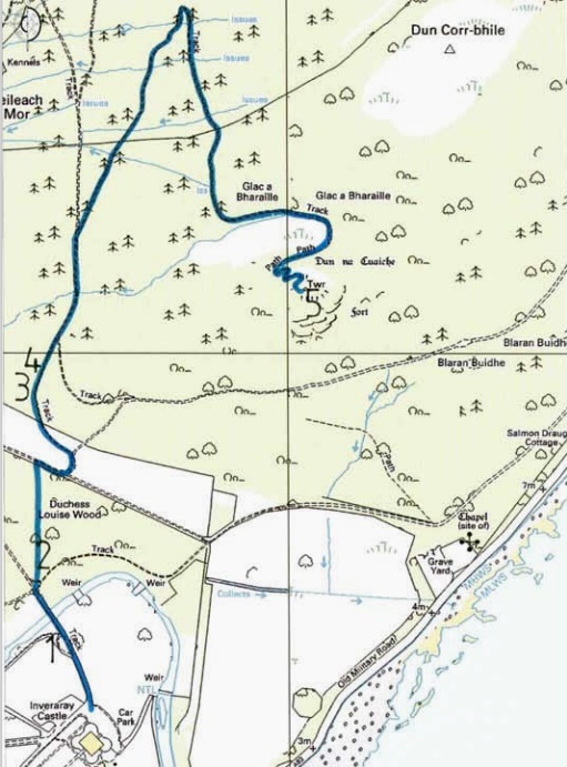 Map for Dun na Cuaiche