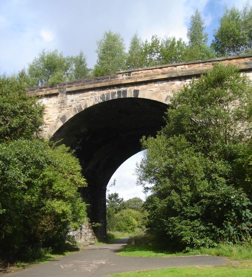 Bridge over Kelvin River Walkway through Maryhill