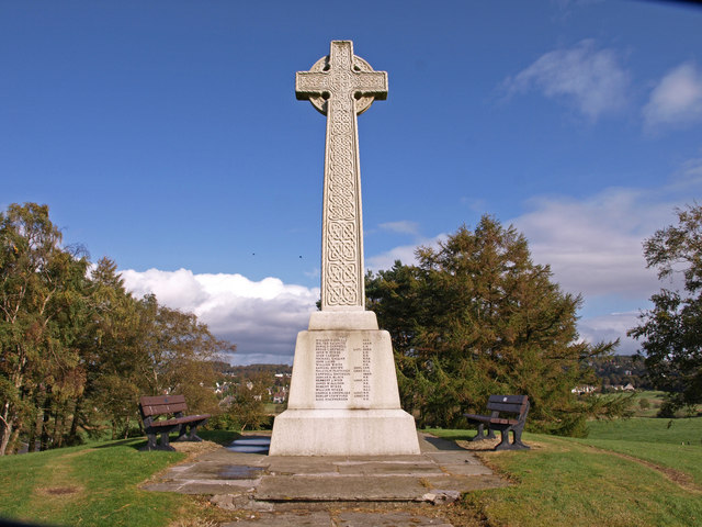 The war memorial in Kilmacolm