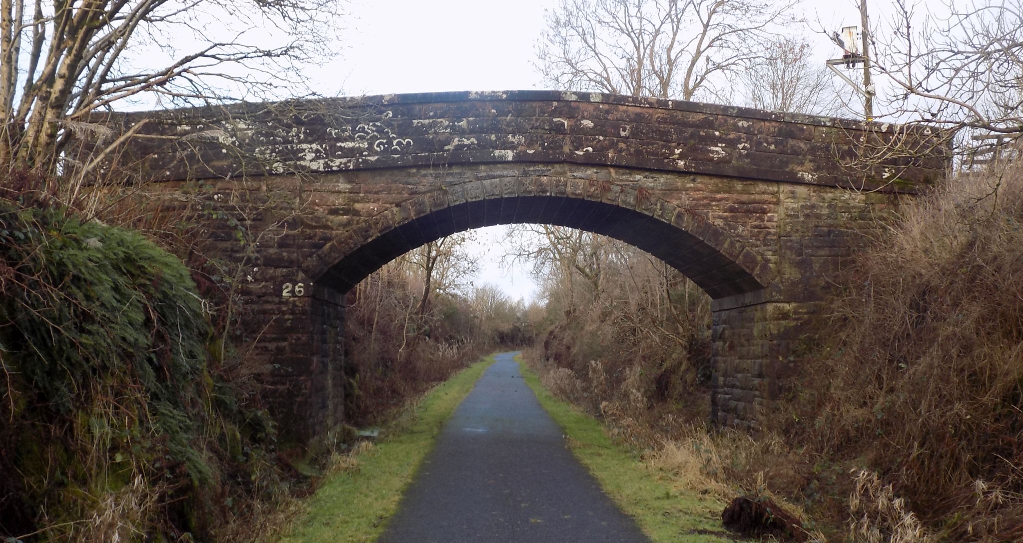 Bridge over Gryffe River Valley cycle track