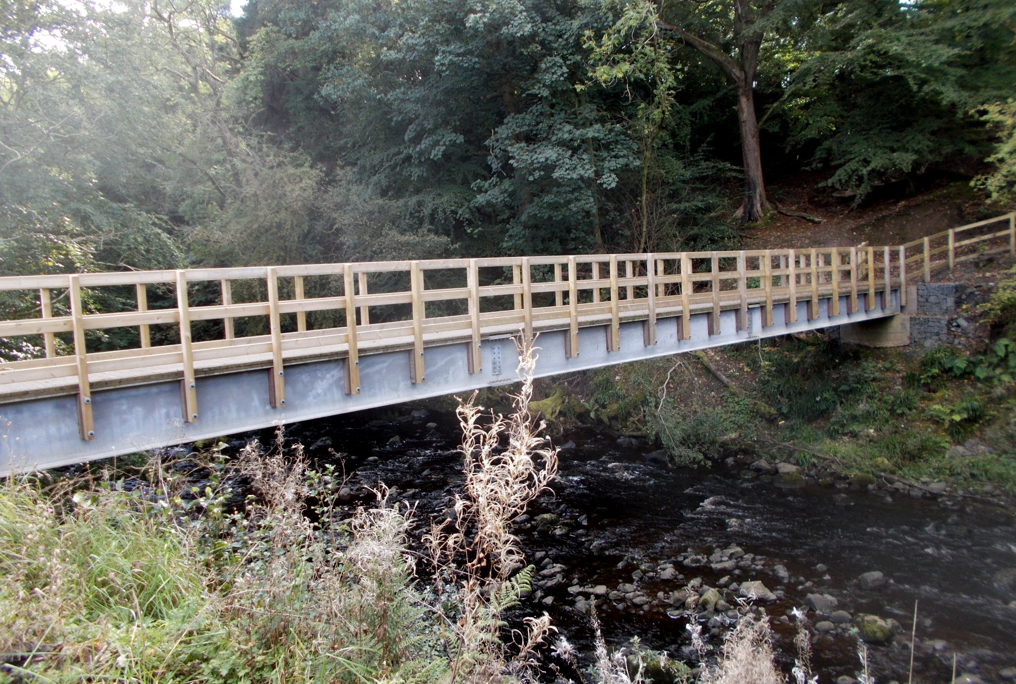 Bridge over the Craufurdland River  in Dean Castle Country Park