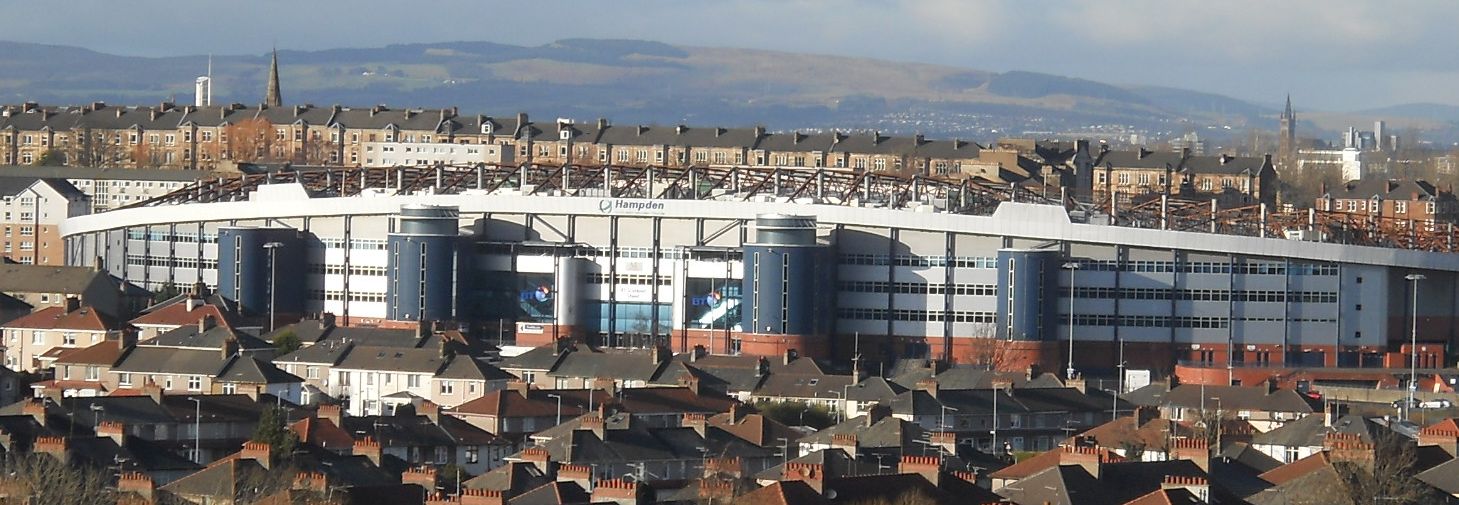 Hampden Park Stadium from 100 Acre Hill in King's Park