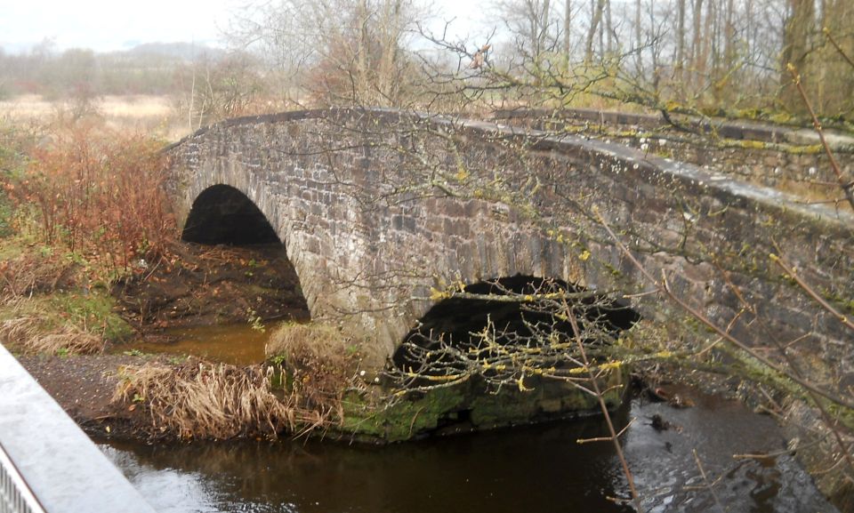 Old stone bridge over the Kelvin River at Kirkintilloch