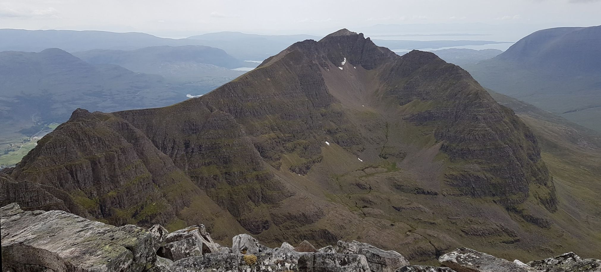 Summit ridge of Liathach in the Torridon Region of the NW Highlands of Scotland