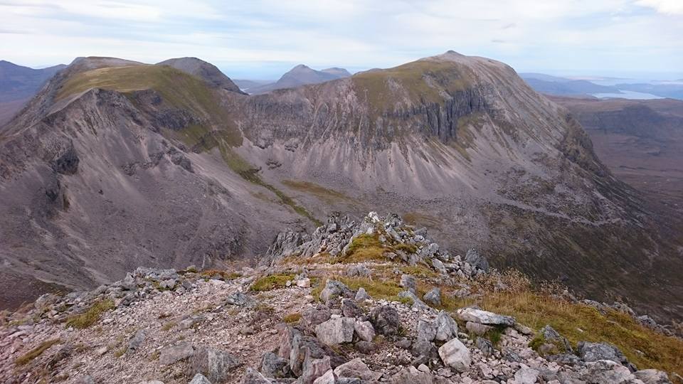 Summit Ridge of Beinne Eighe in Torridon Region of NW Scotland