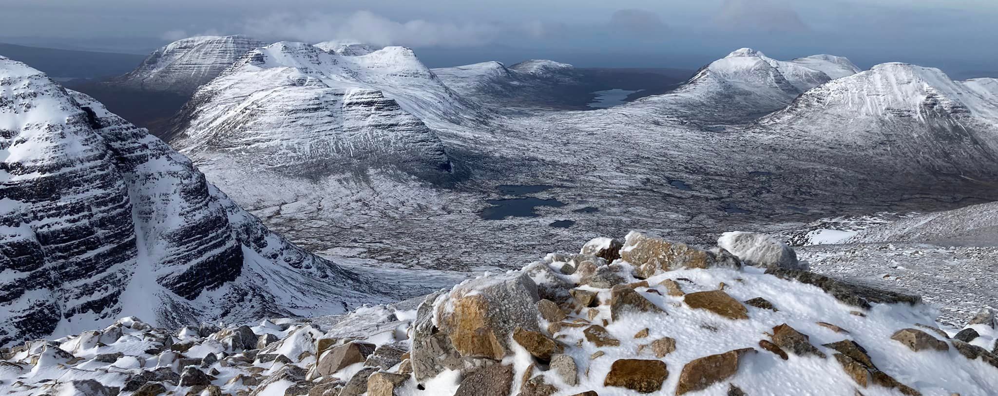 View from Beinn Eighe in the Torridon Region of the NW Highlands of Scotland