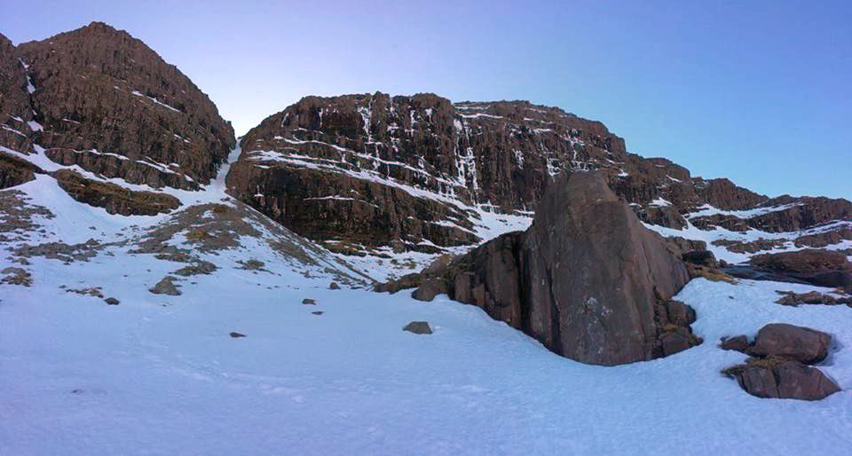 Winter ascent of Liathach in the Torridon Region of the NW Highlands of Scotland