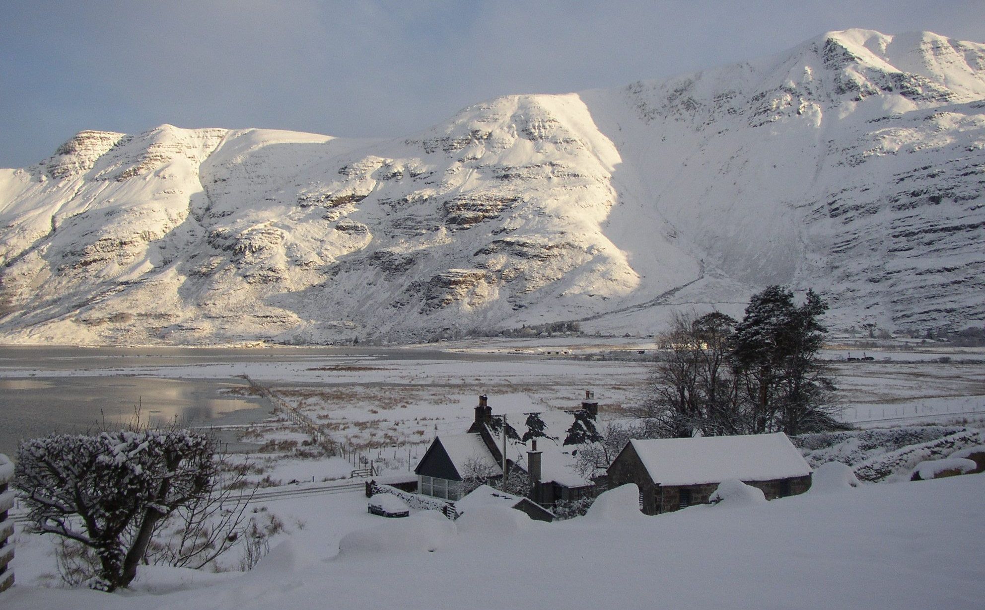 Winter on Liathach in the Torridon Region of the NW Highlands of Scotland