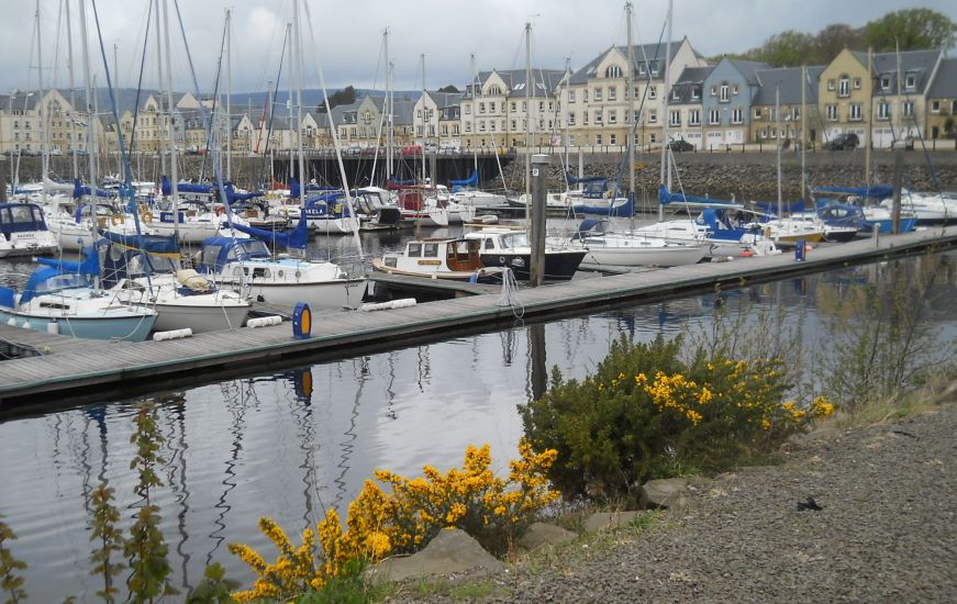 Marina at Inverkip on the Ayrshire Coast in the Firth of Clyde