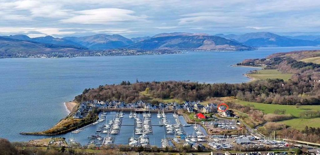 Inverkip Marina on the Ayrshire Coast in the Firth of Clyde