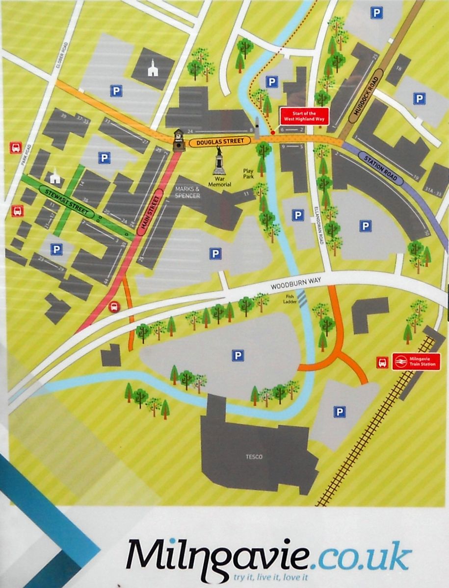Map of Milngavie Town Centre