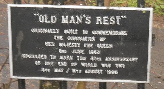 Plaque at "Old Man's Rest" in Milton of Campsie