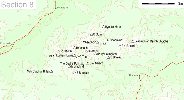 Munros of the Cairngorms Region